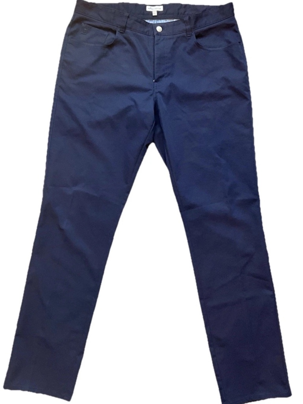 Peter Millar Men's Performance 5-Pocket Pants In Navy Size 36x32 - Picture 2 of 14